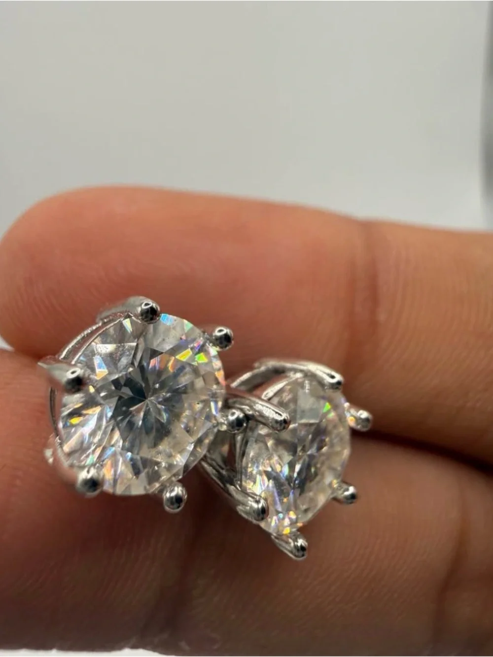 VVS1 .5ct Stud Moissonite Earrings